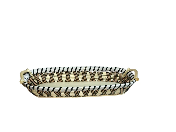 סלסלת קש גדולה טבעית