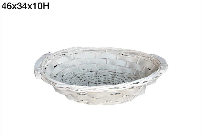 סלסילת קש ערבה אובלית לבנה