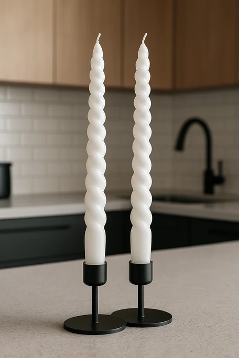 זוג נרות ספירלה