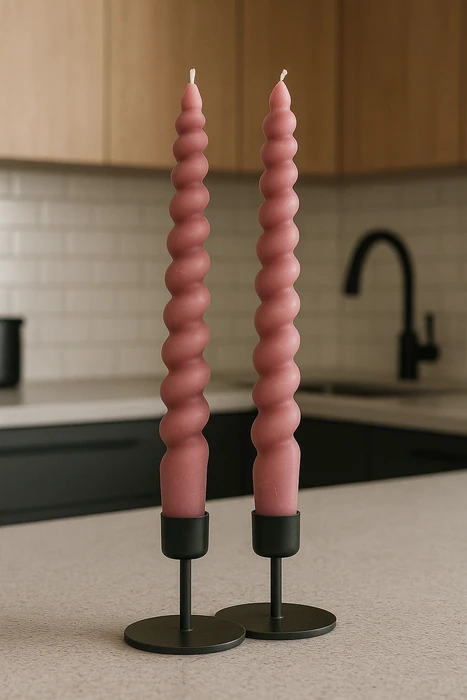 זוג נרות ספירלה