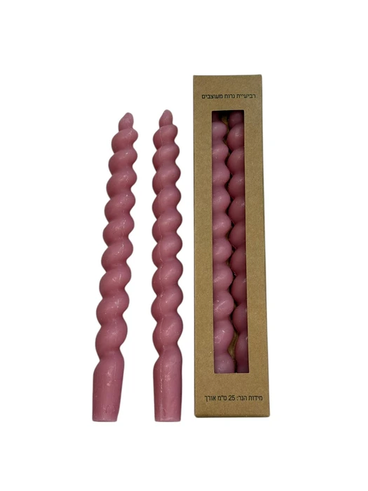 זוג נרות ספירלה