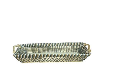 סלסלת קש גדולה טבעית