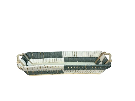 סלסלת קש גדולה טבעית